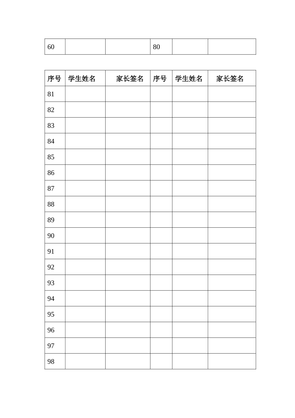 家长会签到表_第3页