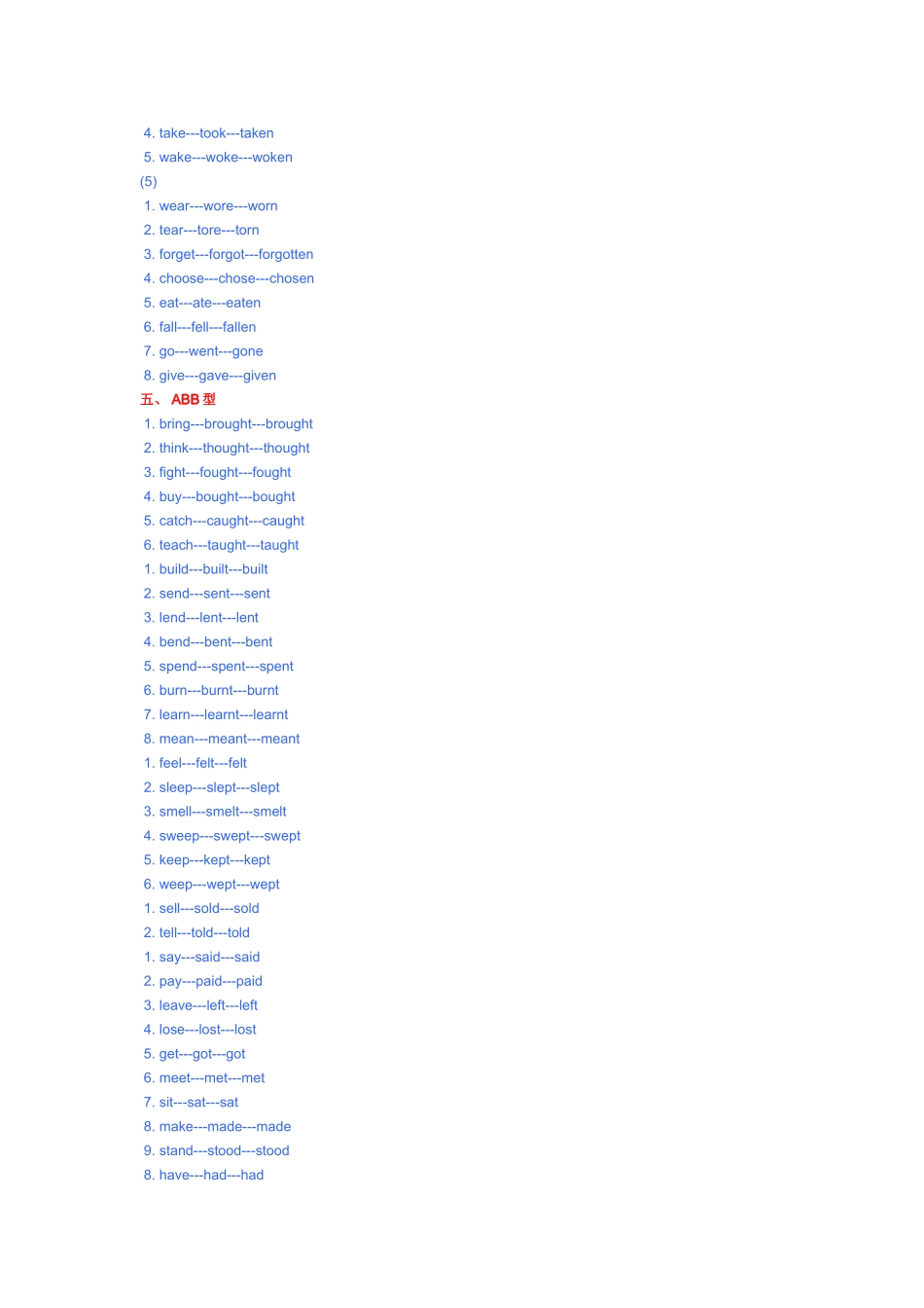英语不规则动词_第2页