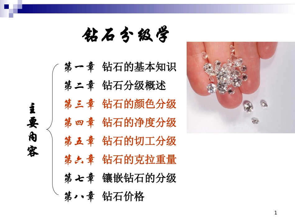 钻石分级学 教学课件2017_第1页