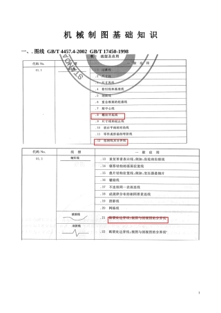机械制图基础知识【精心制作完整版】
