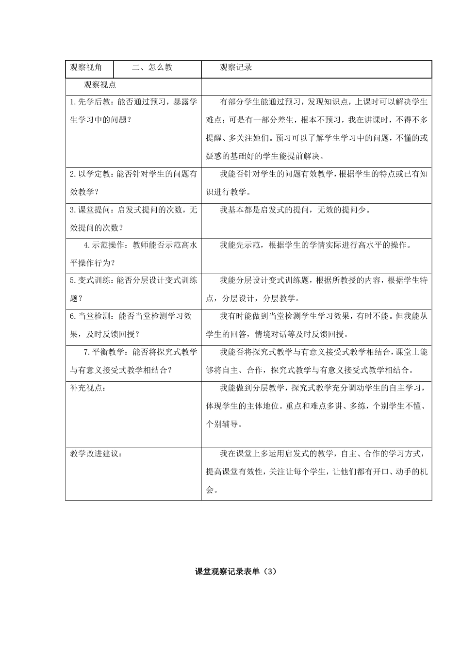 课堂观察表-袁远钦_第2页