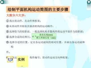 机械原理平面机构自由度计算-例题