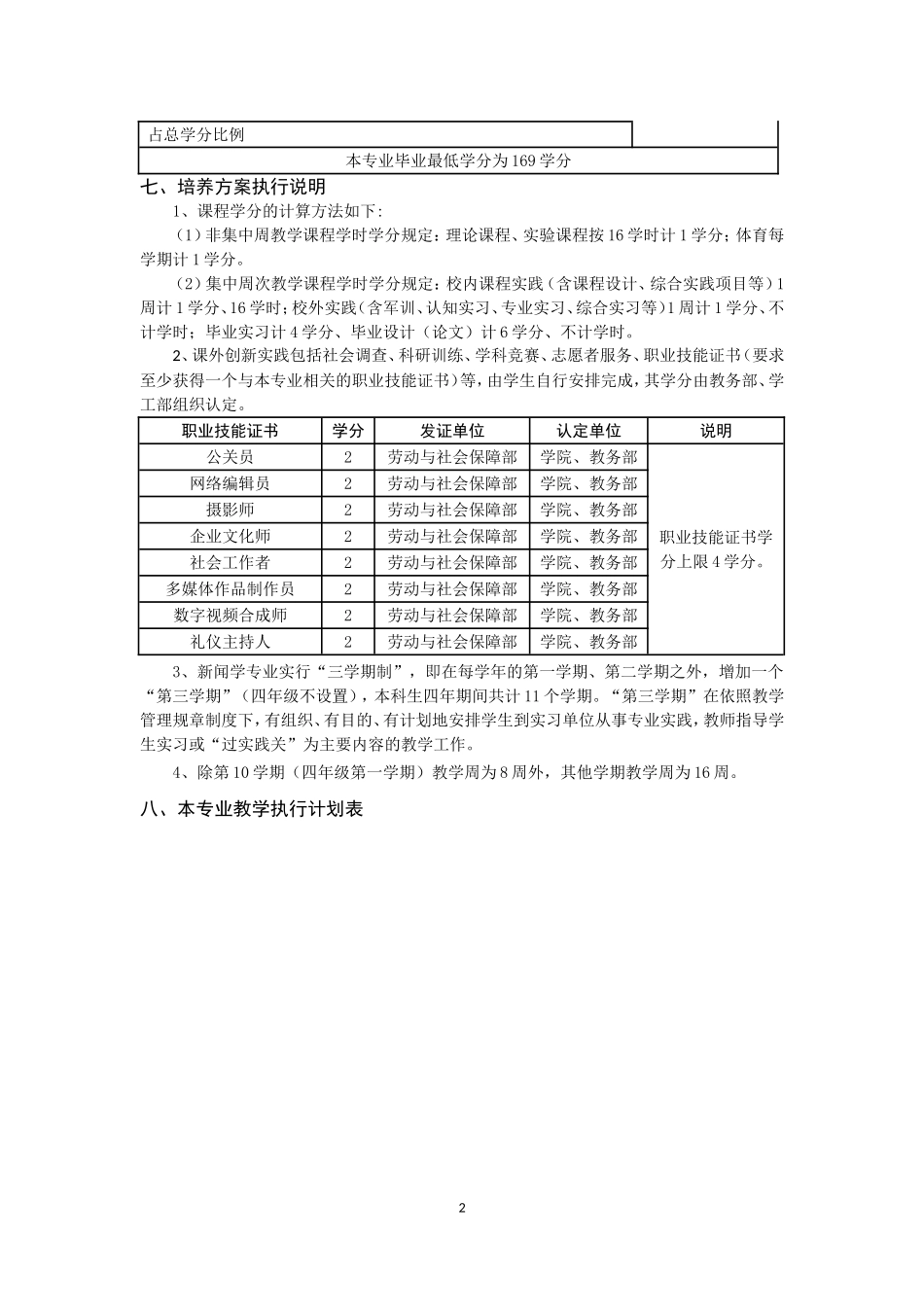 广告学本科人才培养方案_第2页
