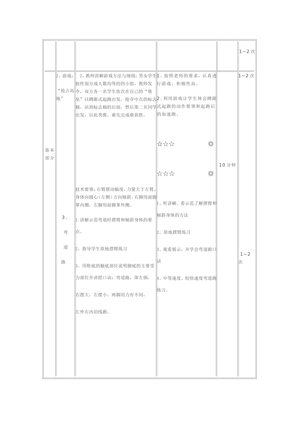 蹲踞式起跑、弯道跑_第3页