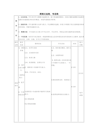 蹲踞式起跑、弯道跑