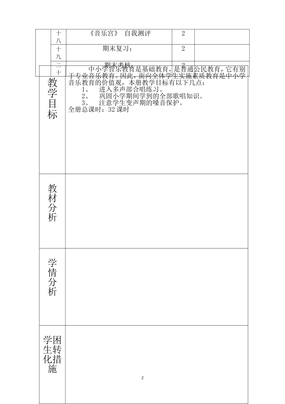 人民音乐出版社六年级上册音乐教案_第2页
