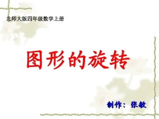 北师大版数学四年级上册《图形的变换》课件[123]