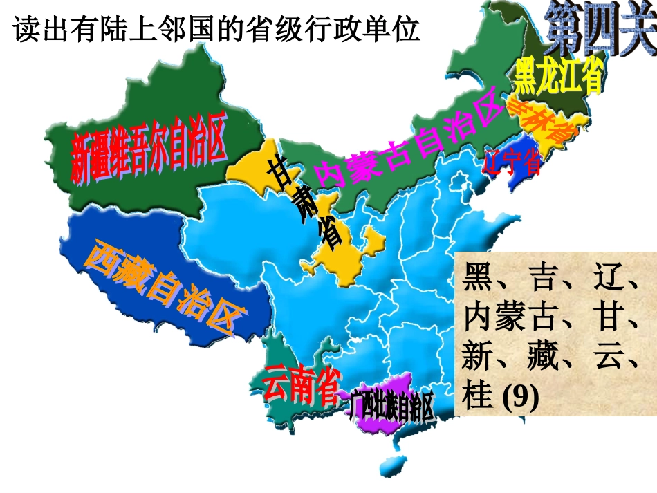 中国的行政区划第二课时课件湘教版_第3页