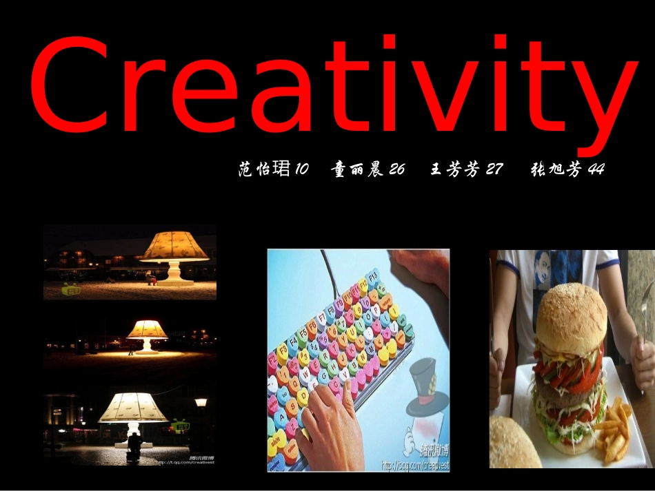 英语创意PPT_第1页