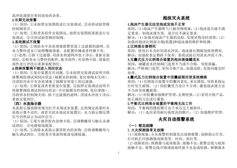 消防系统常见故障分析处理_第2页