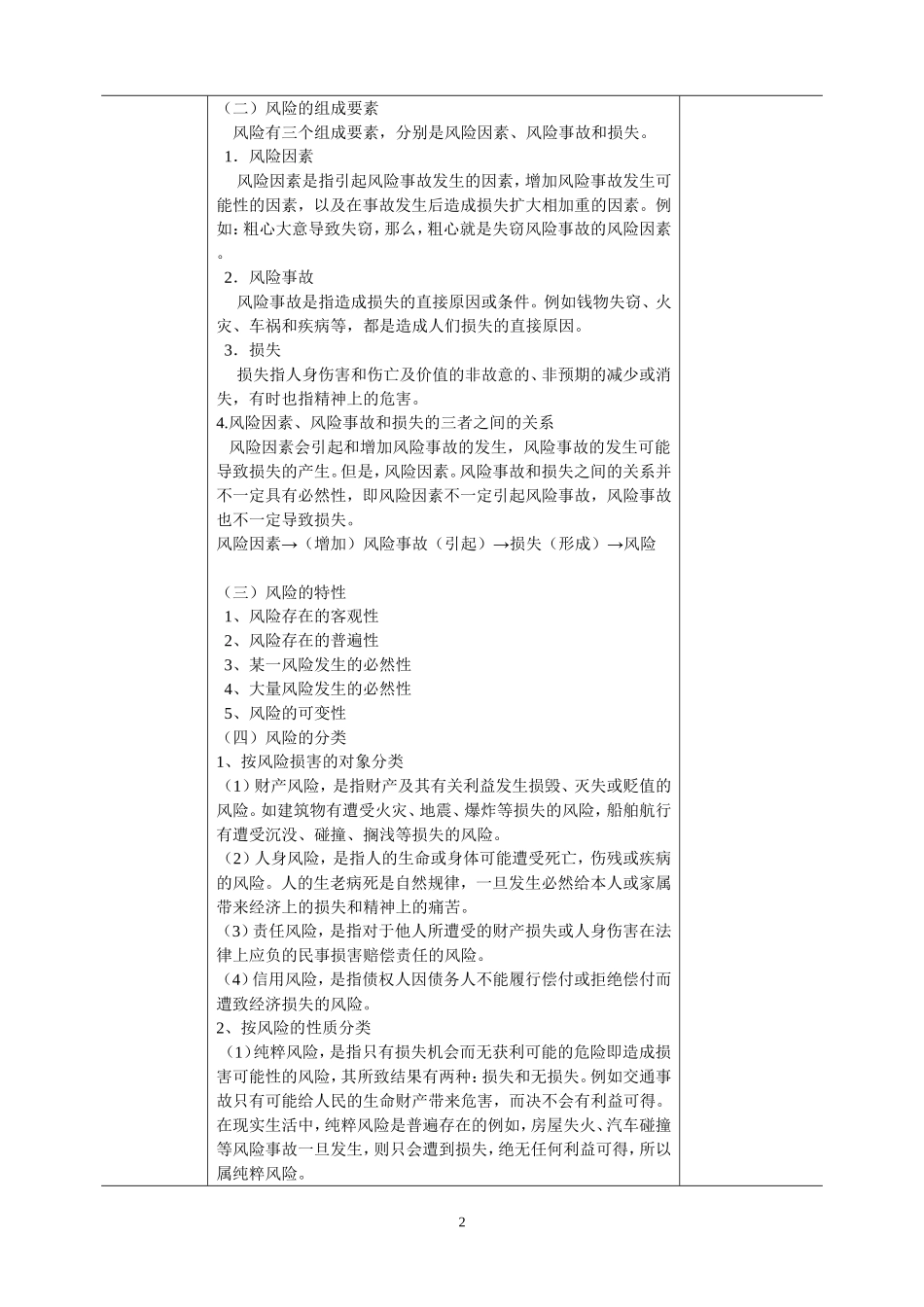 最新汽车保险与理赔教案_第2页