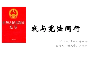 我与宪法同行
