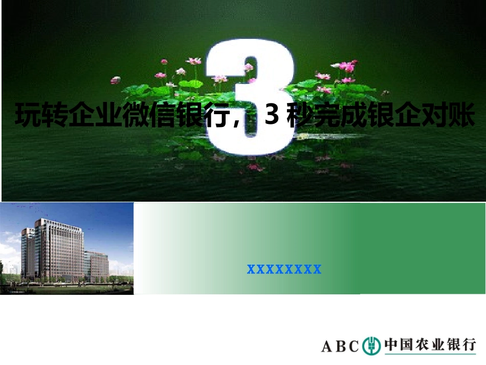 中国农业银行产品创意大赛获奖ppt_第1页