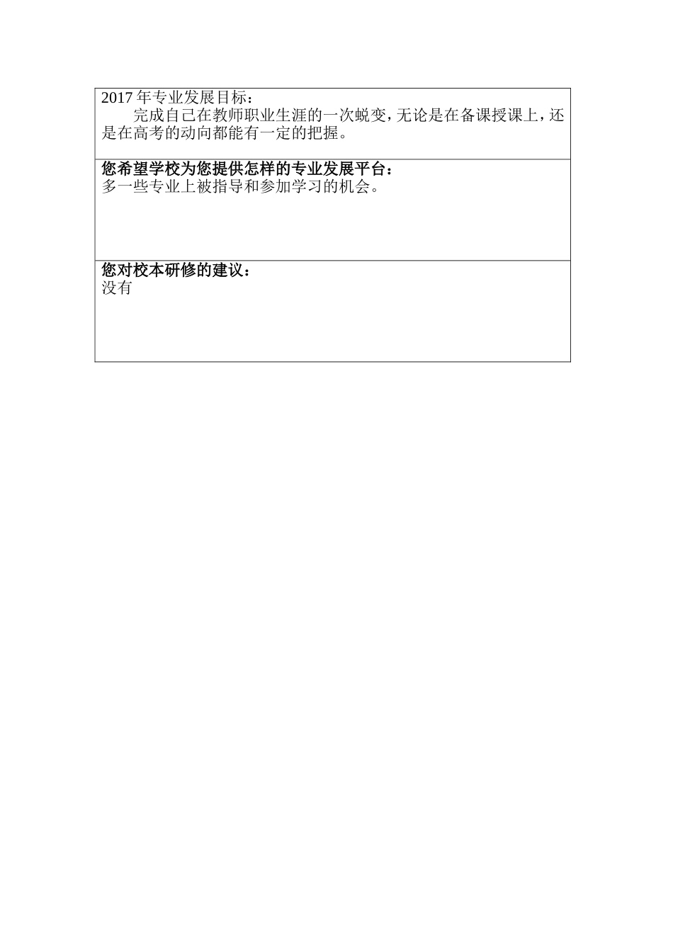 遵义四中教师专业发展规划书_第2页