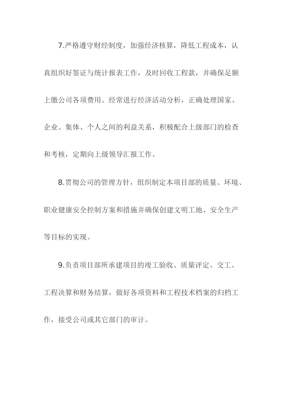 项目管理团队各岗位职责(全)_第3页