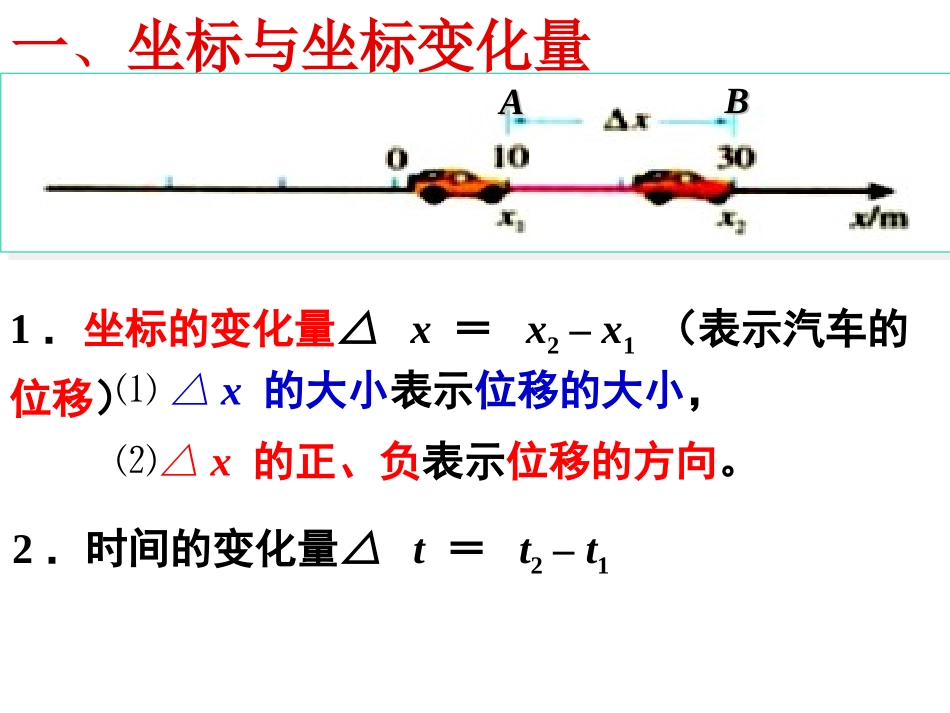 高一物理精品课件集+13运动快慢的描述----速度（共21张PPT）_第3页