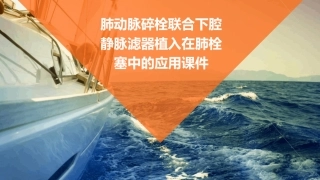 肺动脉碎栓联合下腔静脉滤器植入在肺栓塞中的应用课件