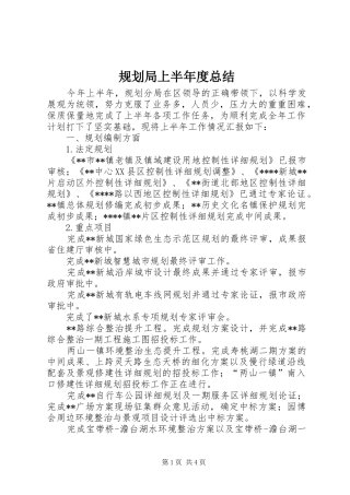 规划局上半年度总结_1 