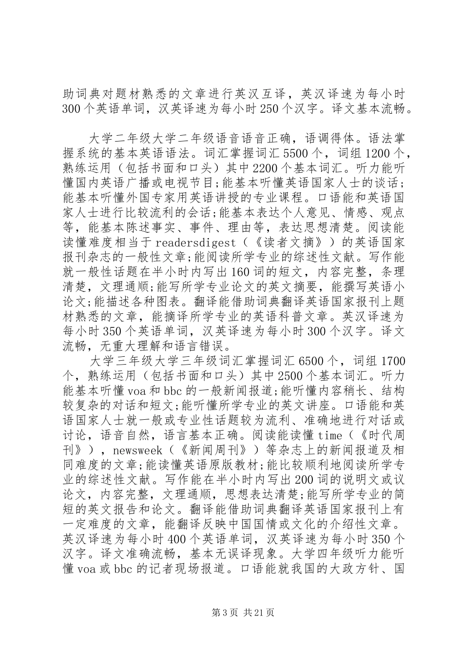 XX年个人学习计划 _第3页