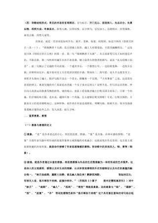 诗歌常见意象