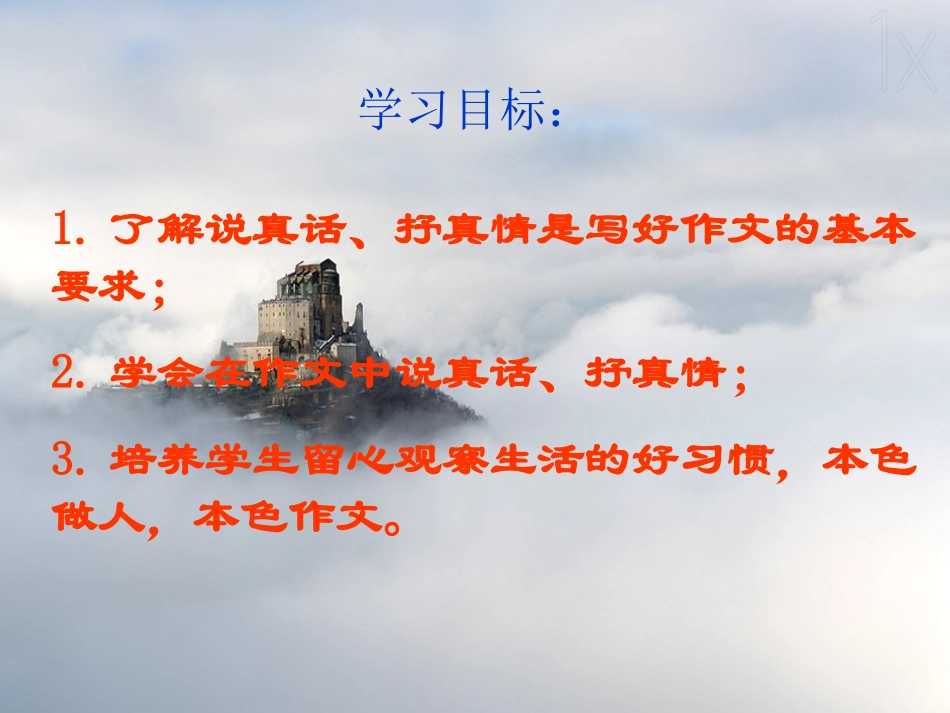 写作《说真话_抒真情》_第3页