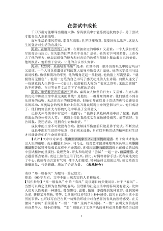 中考宝典——语文作文冲刺实用材料及六大技巧（个人整理）