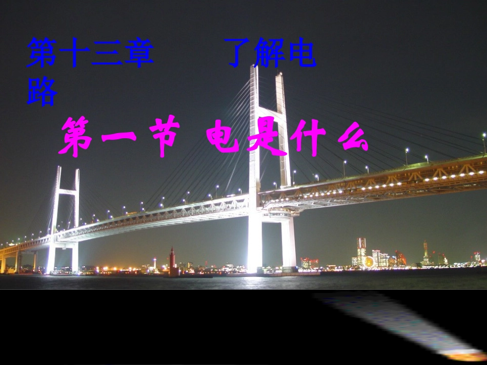 沪科版《13.1电是什么》ppt_第1页