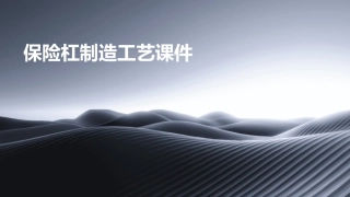 保险杠制造工艺课件