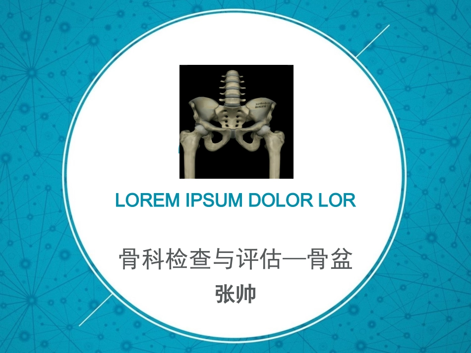 骨科检查与评估第十章—骨盆_第1页