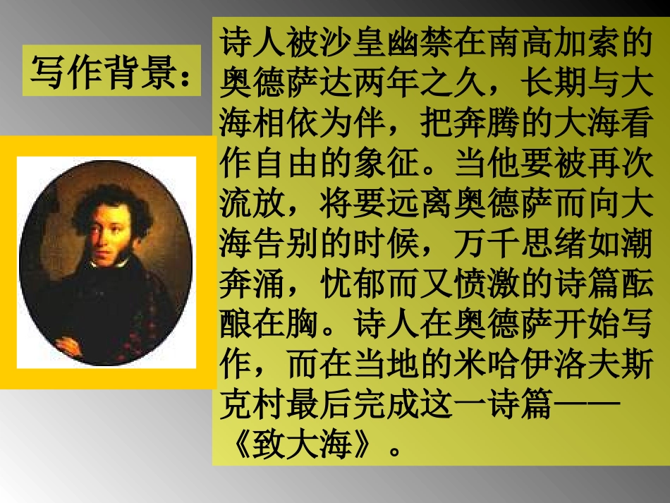 致大海_普希金优质ppt_第3页