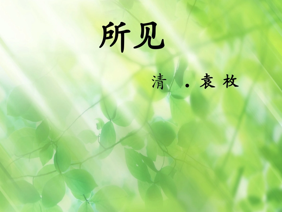 古诗两首(所见小池)公开课_第3页