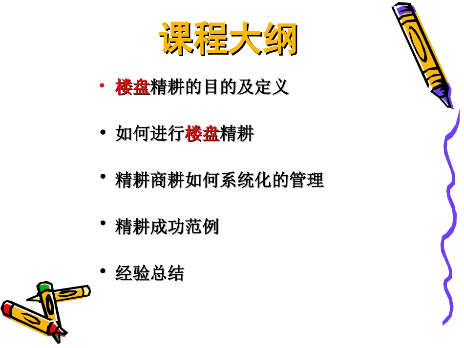 房产中介作业基础：楼盘精耕————万丈高楼平地起。_第3页