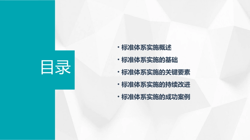标准体系实施与持续改进课件_第2页