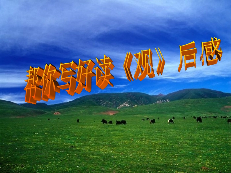 五年级读后感幻灯片_第1页