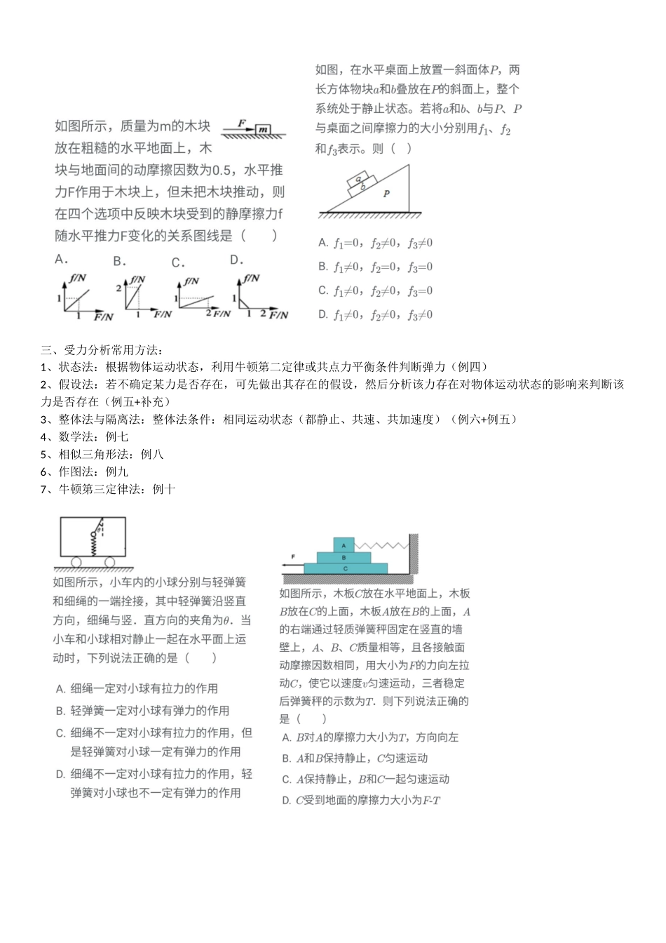 高三受力分析_第2页
