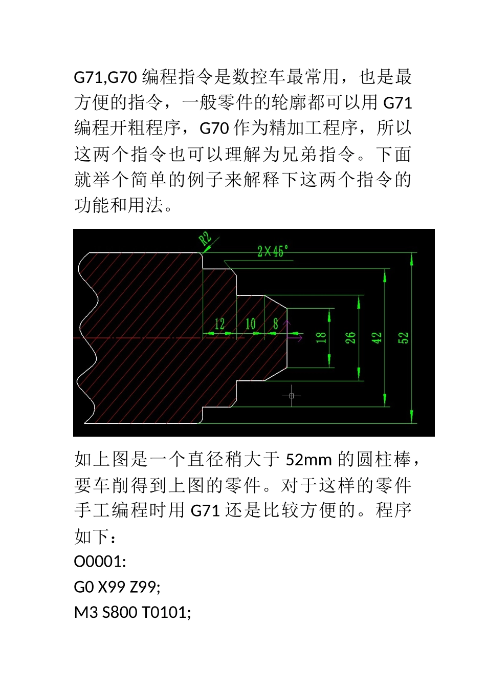 数控车G71,G70指令的编程加工实例_第1页