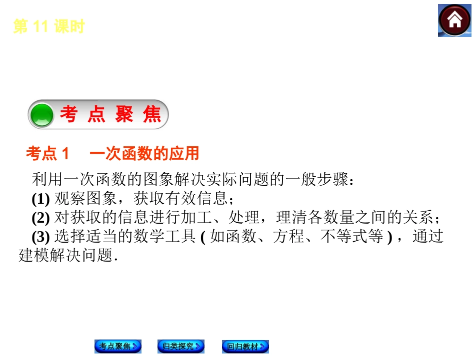 【2015中考复习方案】第11课时+一次函数的应用（共21张PPT）_第2页