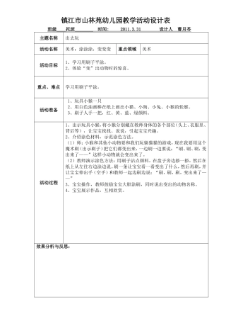 美术：涂涂涂，变变变
