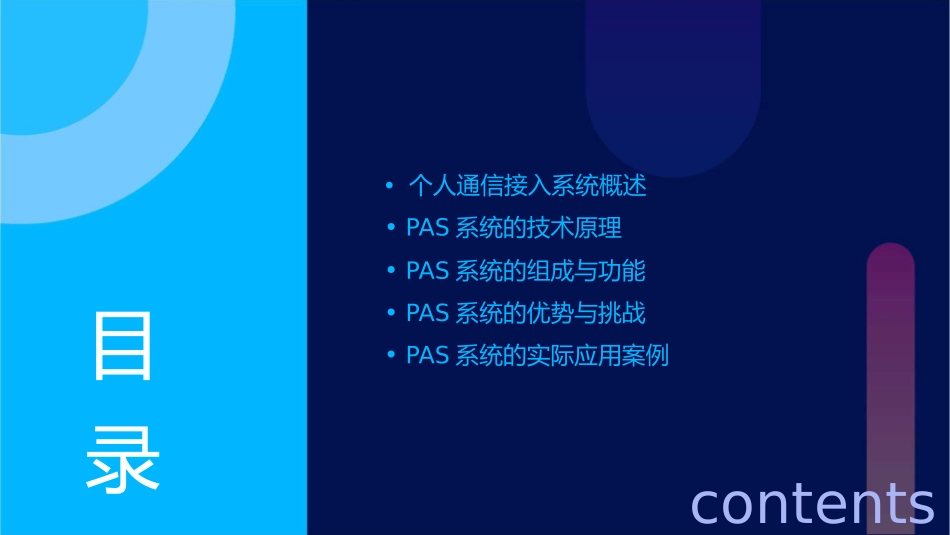 个人通信接入系统PAS课件1_第2页