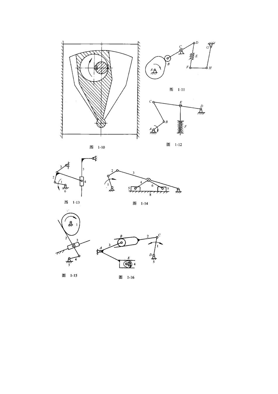 绘出图1-7所示的唧筒机构的机构运动简图_第2页