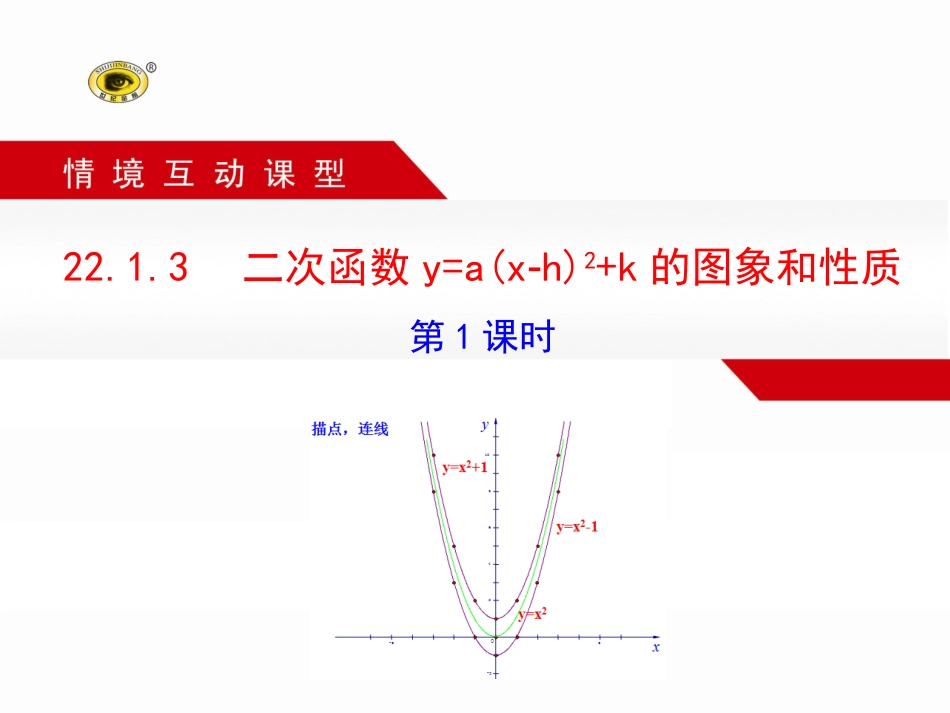 二次函数yaxhk的图象和性质第课时_第1页