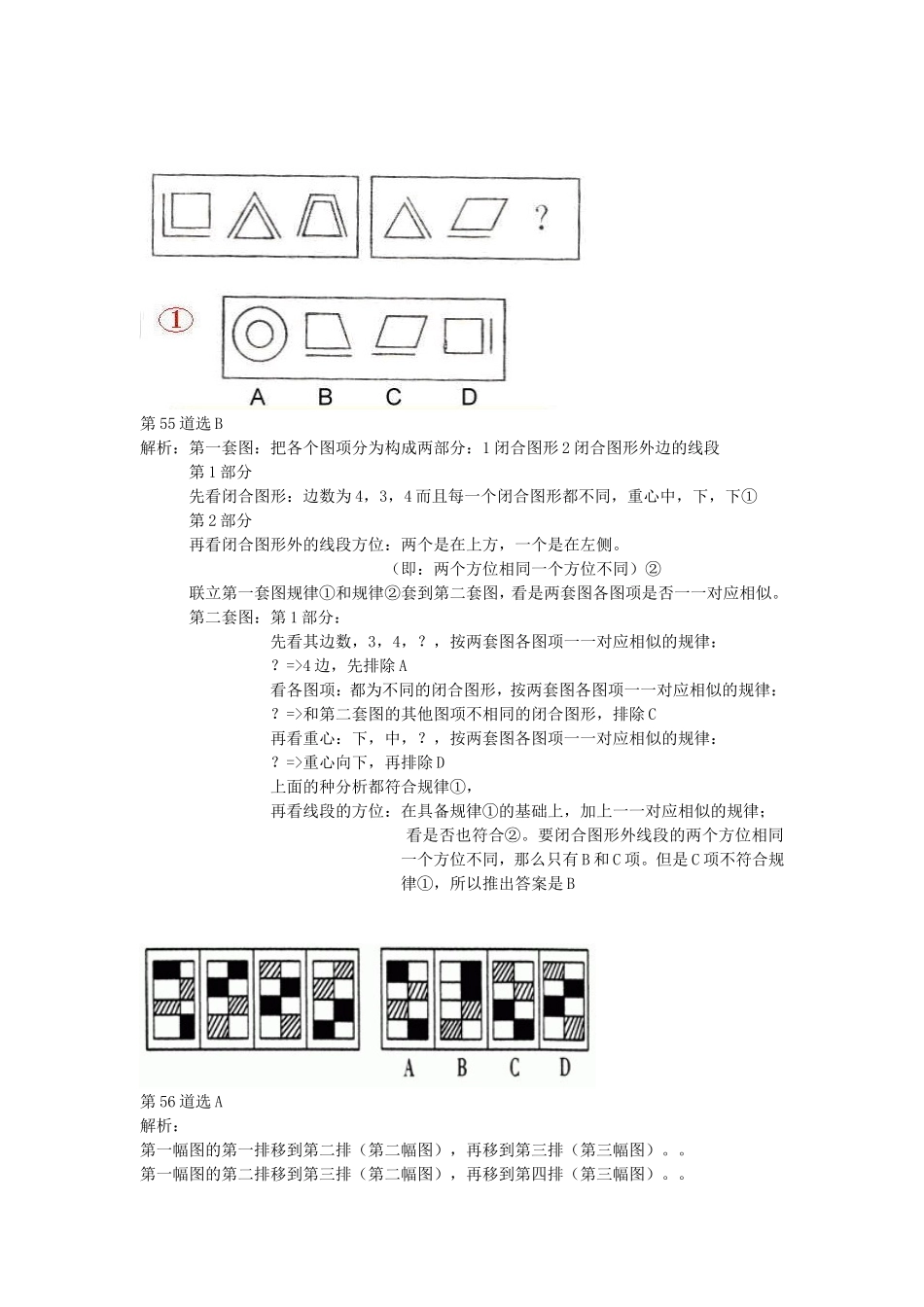 图形推理典型题例100道_第2页