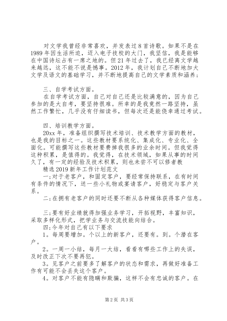 最新20XX年新年工作计划范文_第2页