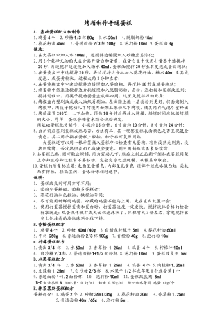 烤箱制作蛋糕的方法