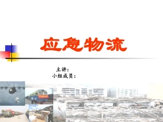 应急物流ppt