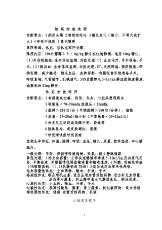 脑 疝 抢 救 流 程