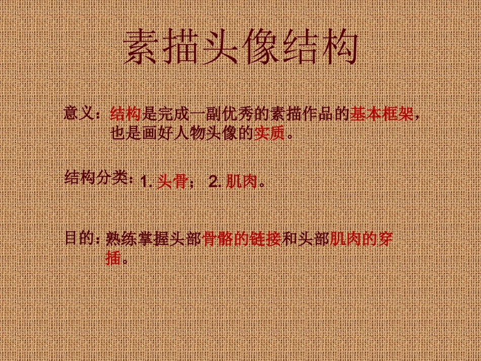 素描头像结构分析_第1页