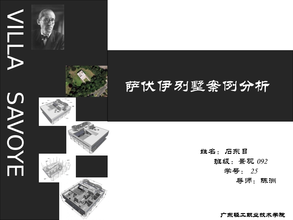 萨伏伊别墅案例分析_第1页