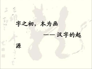 《汉字的起源》参考课件4