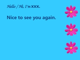 剑桥儿童英语启蒙Unit2Good afternoon